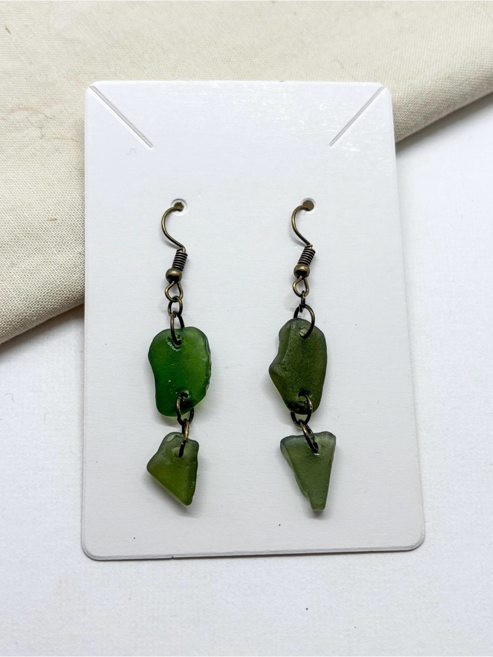 Handmade Authentic Seaglass Earrings ✨